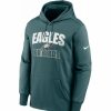 * Fitness Tops | Nike Men'S Philadelphia Eagles Hometown Teal Therma-Fit Hoodie