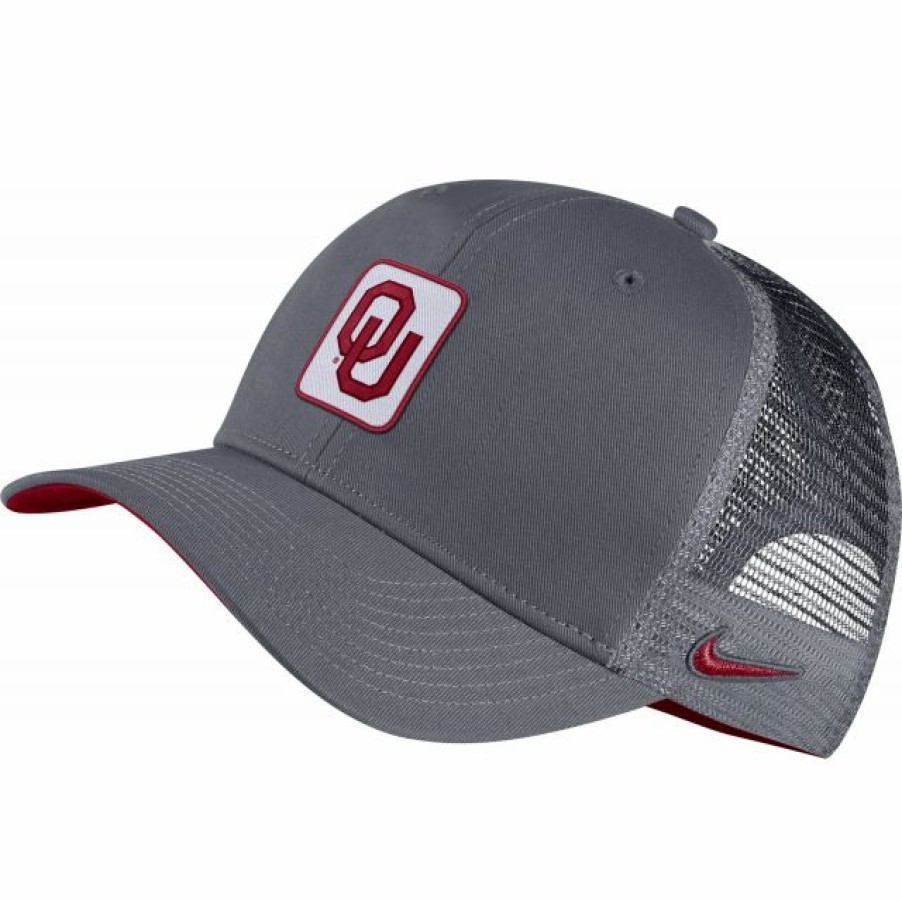 * Headwear | Nike Men'S Oklahoma Sooners Grey Classic99 Trucker Hat