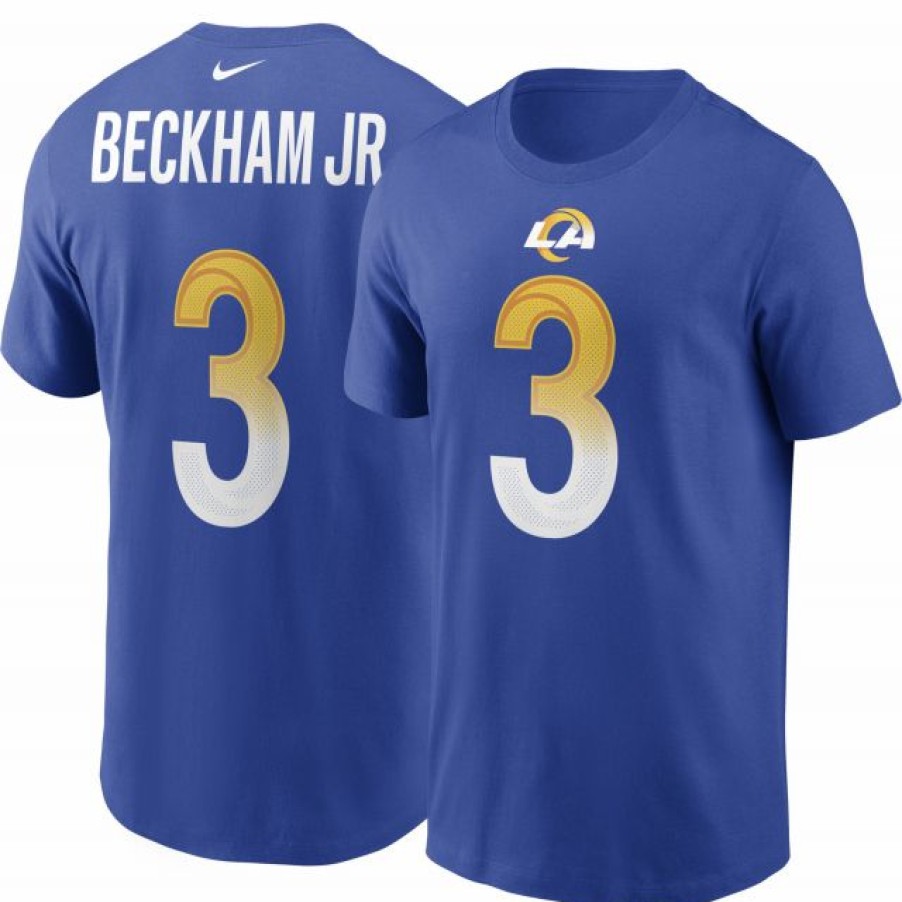 * Fitness Tops | Nike Men'S Los Angeles Rams Odell Beckham Jr. #3 Logo T-Shirt