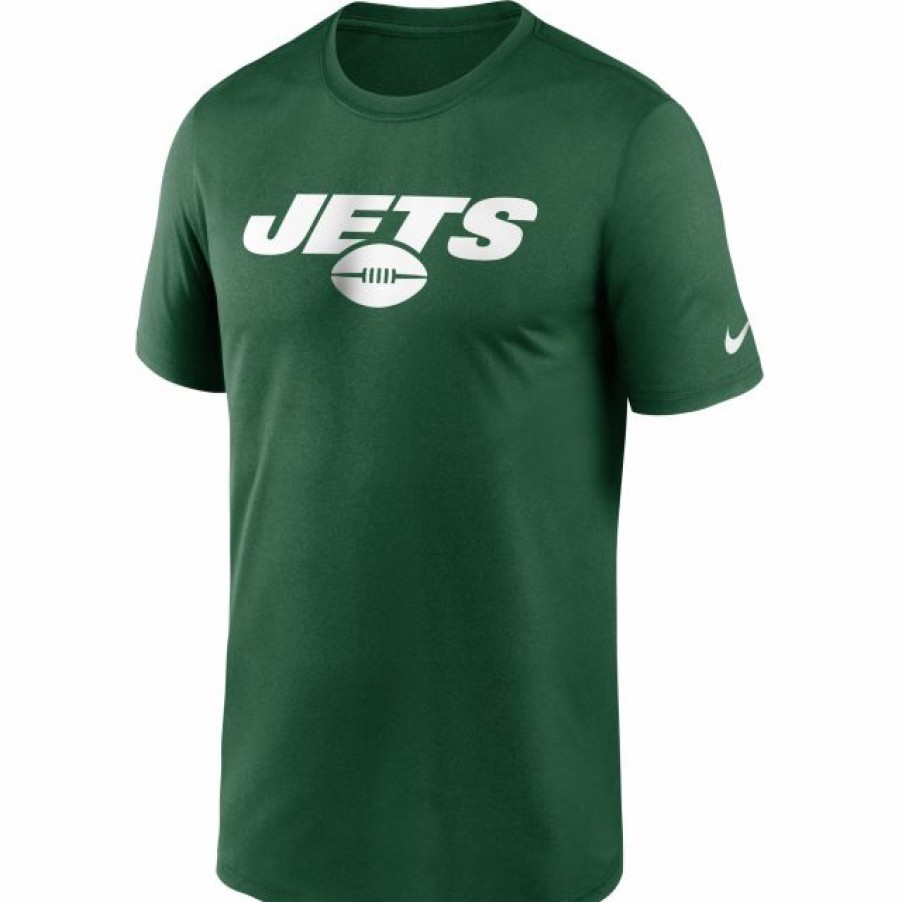 * Fitness Tops | Nike Men'S New York Jets Sideline Dri-Fit Cotton T-Shirt