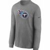 * Fitness Tops | Nike Men'S Tennessee Titans Logo Cotton Long Sleeve T-Shirt