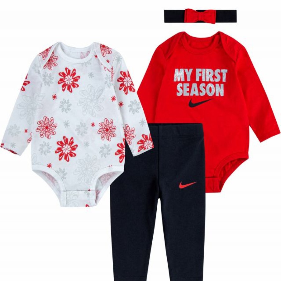 * Pants | Nike Infant Girls' 4-Piece Onesie And Legging Set