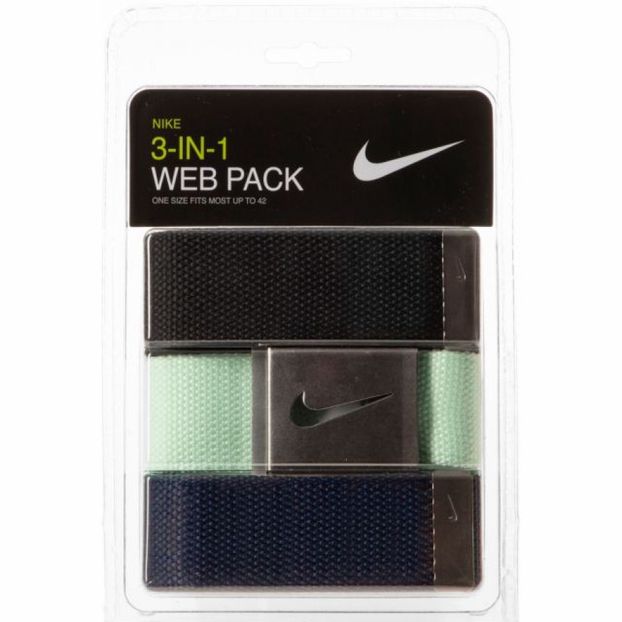 * Belts | Nike Men'S Web Golf Belt 3-Pack