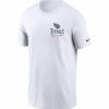 * Fitness Tops | Nike Men'S Tennessee Titans Sideline Team Issue White T-Shirt