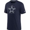 * Fitness Tops | Nike Men'S Dallas Cowboys Historic Circle Navy T-Shirt