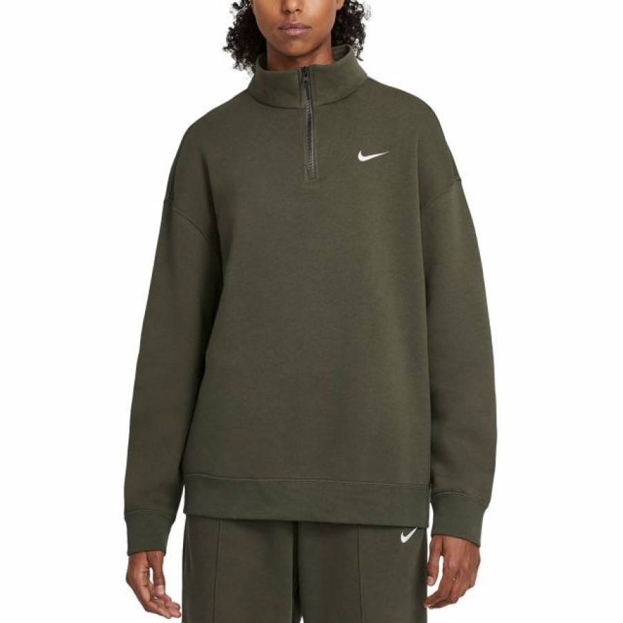 * Sweatshirts / Hoodies | Nike Women'S Sportswear 1/4 Zip Fleece Pullover