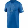 * Fitness Tops | Nike Men'S Detroit Lions Legend Icon Blue Performance T-Shirt