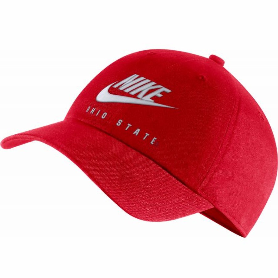 * Headwear | Nike Men'S Ohio State Buckeyes Scarlet Futura Adjustable Hat