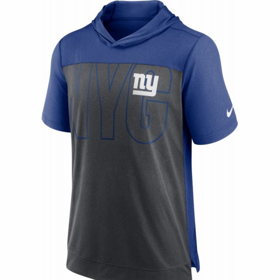 * Fitness Tops | Nike Men'S New York Giants Dri-Fit Hooded T-Shirt