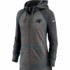 * Fitness Tops | Nike Women'S Carolina Panthers Gym Vintage Club Full-Zip Hoodie