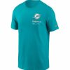 * Fitness Tops | Nike Men'S Miami Dolphins Sideline Team Issue Green T-Shirt