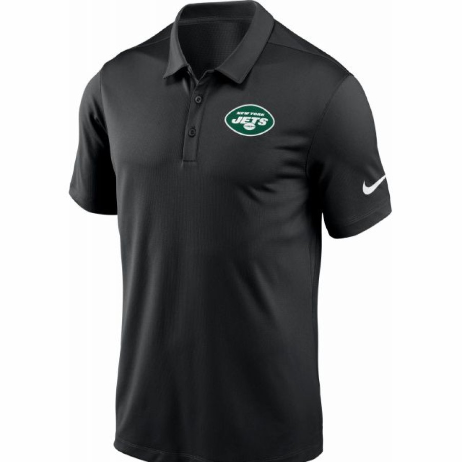 * Fitness Tops | Nike Men'S New York Jets Franchise Black Polo