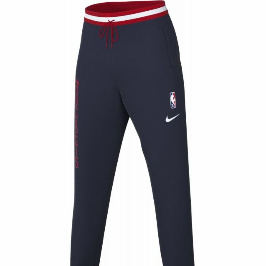 * Fitness Tops | Nike Men'S 2021-22 City Edition Houston Rockets Blue Showtime Dri-Fit Sweatpants