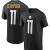 * Fitness Tops | Nike Men'S Pittsburgh Steelers Chase Claypool #11 Legend Black T-Shirt