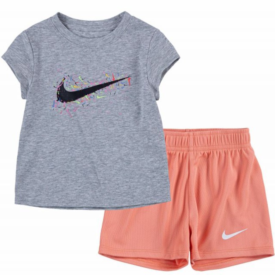 * Shorts | Nike Toddler Girls' Icon T-Shirt And Mesh Short And T-Shirt Set