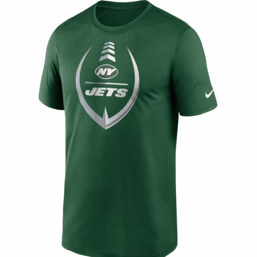 * Fitness Tops | Nike Men'S New York Jets Legend Icon Green T-Shirt