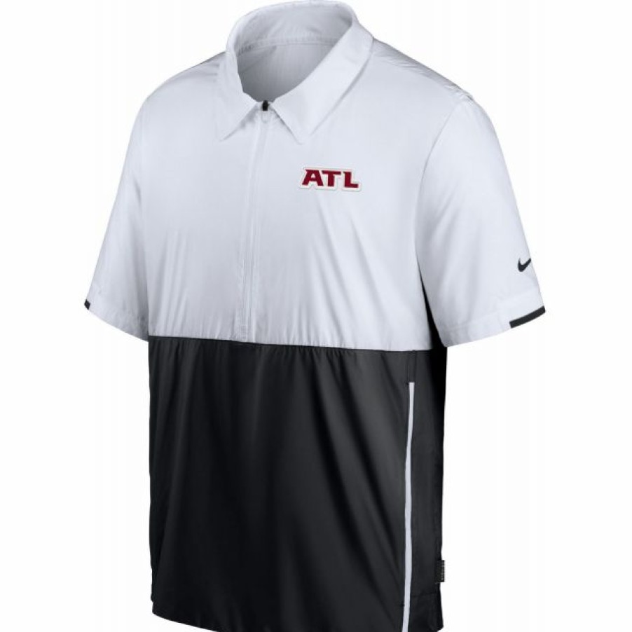 * Fitness Tops | Nike Men'S Atlanta Falcons Coaches Sideline Half-Zip Jacket