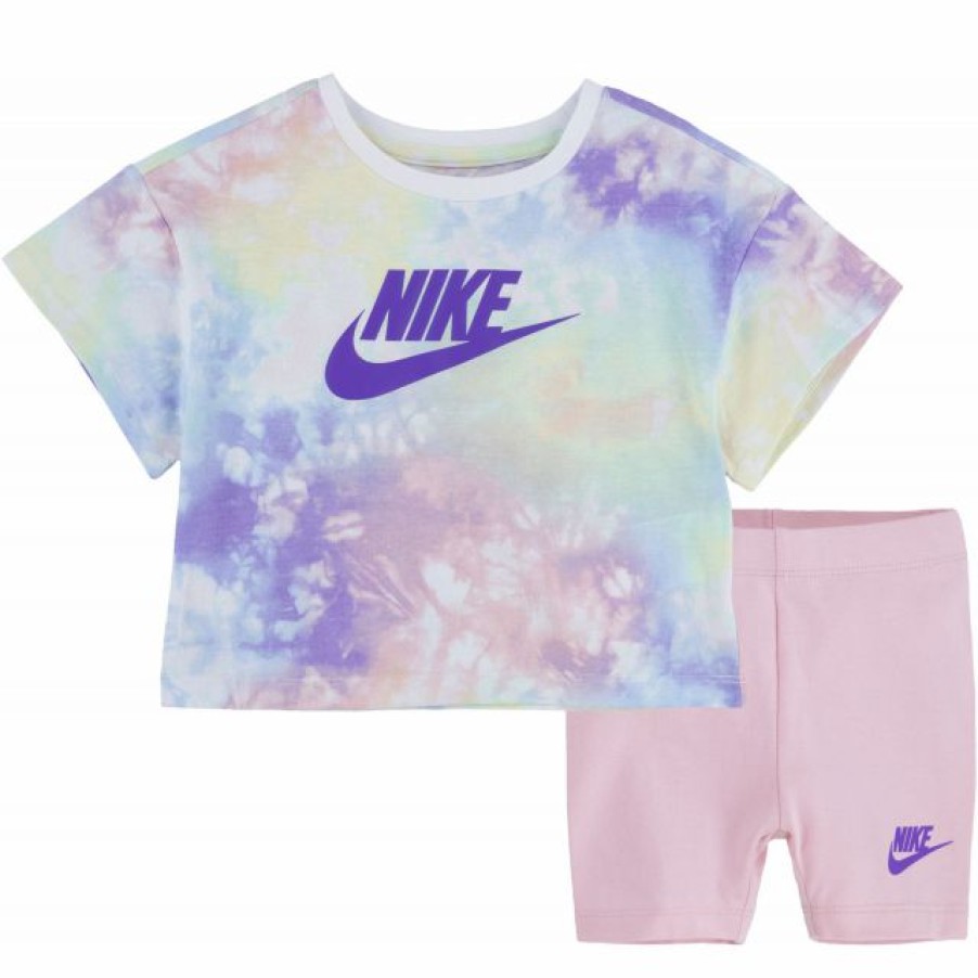 * Shorts | Nike Little Girls' Ice Dye Box T-Shirt And Short Set