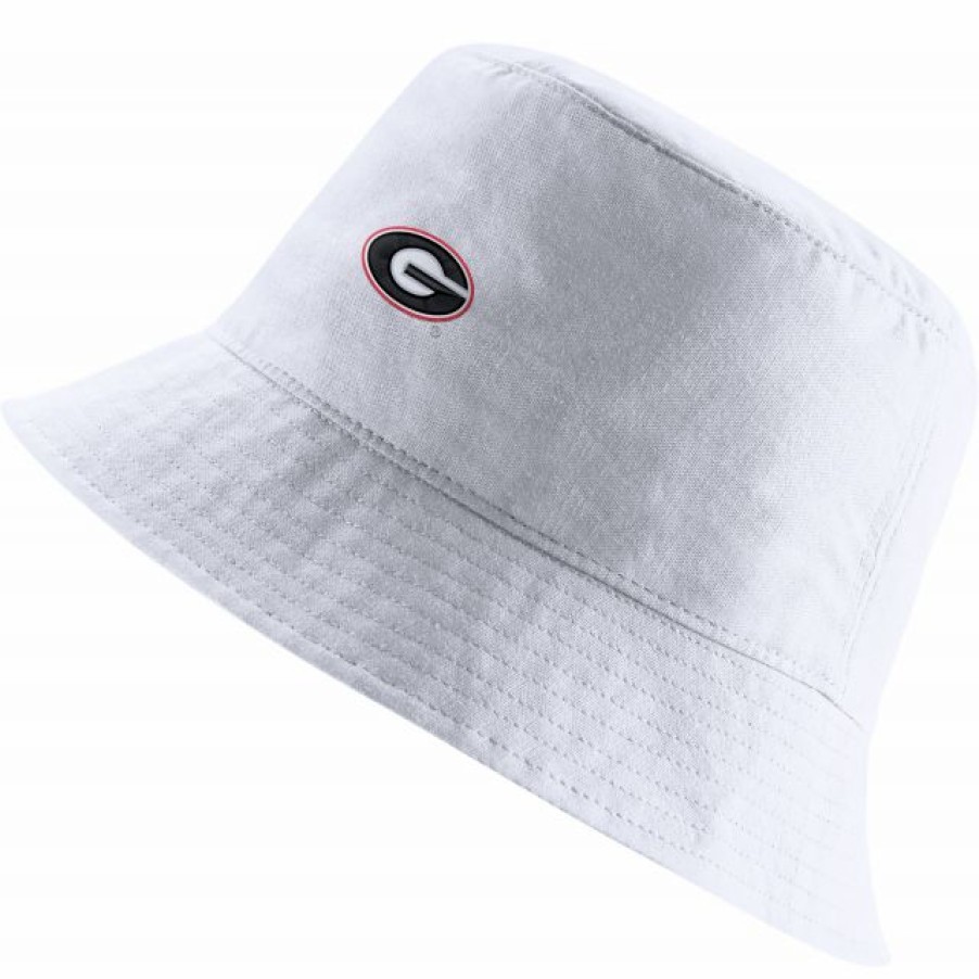 * Headwear | Nike Men'S Georgia Bulldogs Core Bucket White Hat