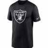 * Fitness Tops | Nike Men'S Las Vegas Raiders Legend Logo Black T-Shirt