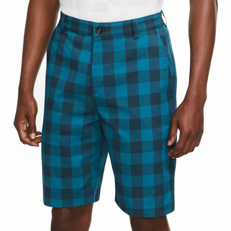 * Shorts | Nike Men'S Dri-Fit Uv Plaid Chino 10.5 Golf Shorts