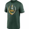 * Fitness Tops | Nike Men'S Green Bay Packers Legend Icon Green T-Shirt