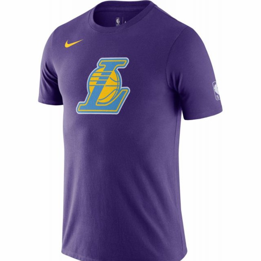 * Fitness Tops | Nike Men'S 2021-22 City Edition Los Angeles Lakers Purple Dri-Fit Logo T-Shirt