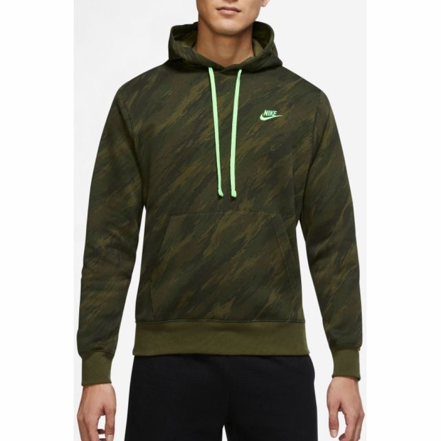 * Sweatshirts / Hoodies | Nike Men'S Sportswear Club Fleece All Over Print Pullover Hoodie