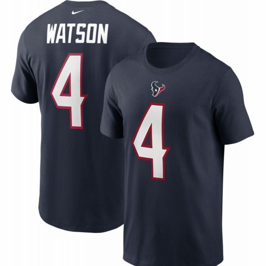 * Fitness Tops | Nike Men'S Houston Texans Deshaun Watson Legend #4 Navy T-Shirt