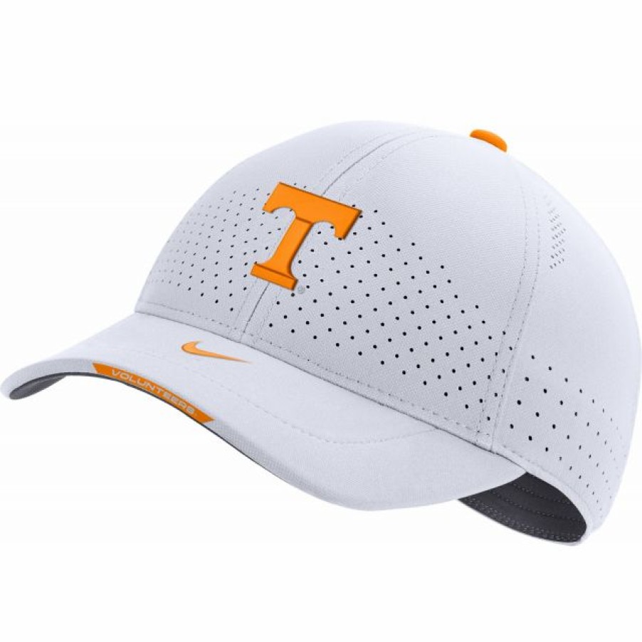 * Headwear | Nike Men'S Tennessee Volunteers White Aerobill Swoosh Flex Classic99 Football Sideline Hat