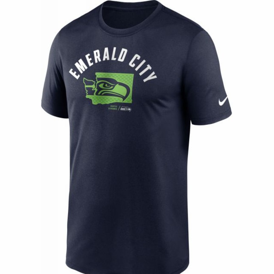 * Fitness Tops | Nike Men'S Seattle Seahawks College Navy Legend T-Shirt