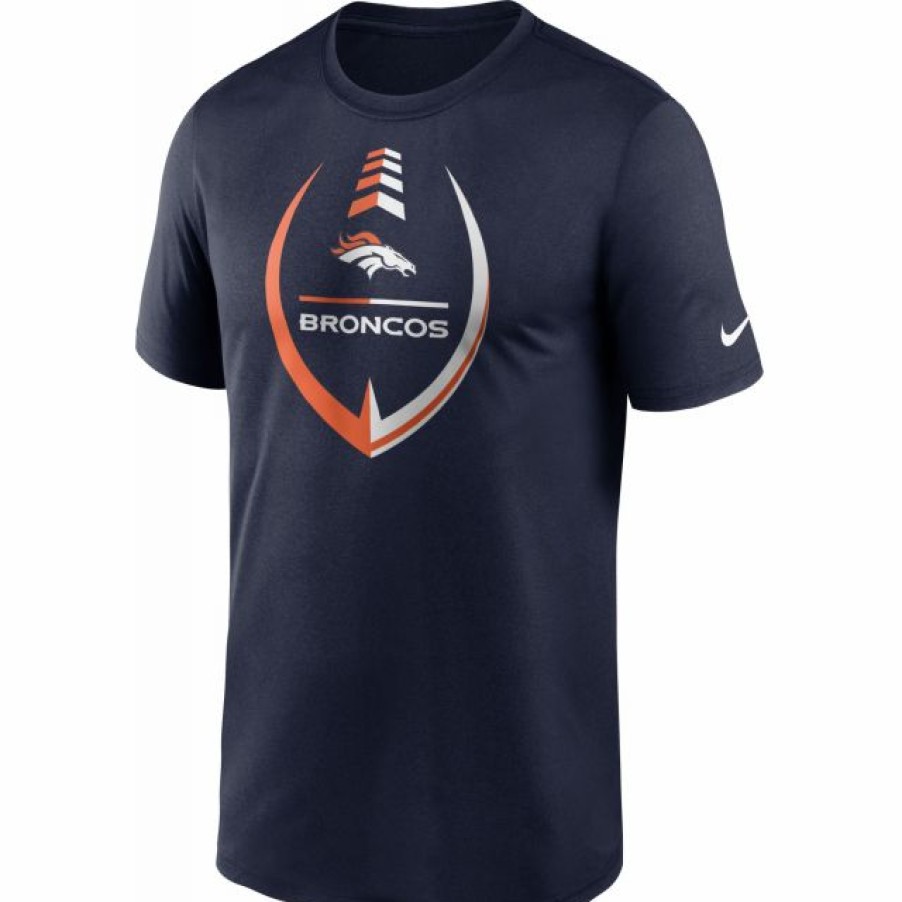 * Fitness Tops | Nike Men'S Denver Broncos Legend Icon Navy T-Shirt