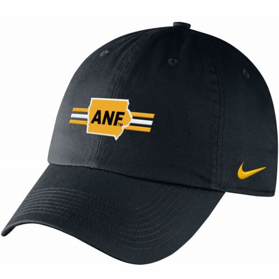 * Headwear | Nike Men'S Iowa Hawkeyes Anf Campus Adjustable Black Hat