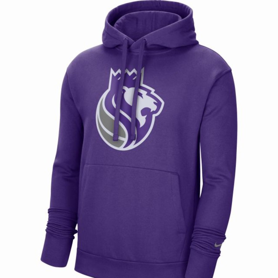 * Fitness Tops | Nike Men'S Sacramento Kings Purple Pullover Hoodie