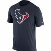 * Fitness Tops | Nike Men'S Houston Texans Legend Logo Performance Navy T-Shirt