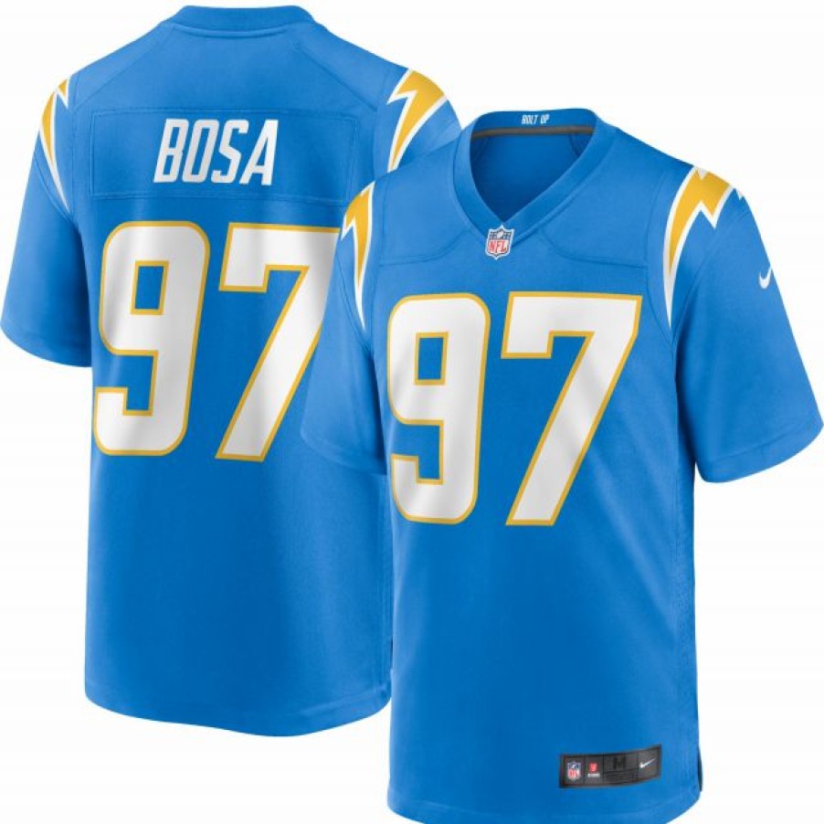 * Fitness Tops | Nike Men'S Los Angeles Chargers Joey Bosa #97 Blue Game Jersey