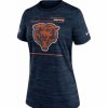 * Fitness Tops | Nike Women'S Chicago Bears Sideline Legend Velocity Navy Performance T-Shirt