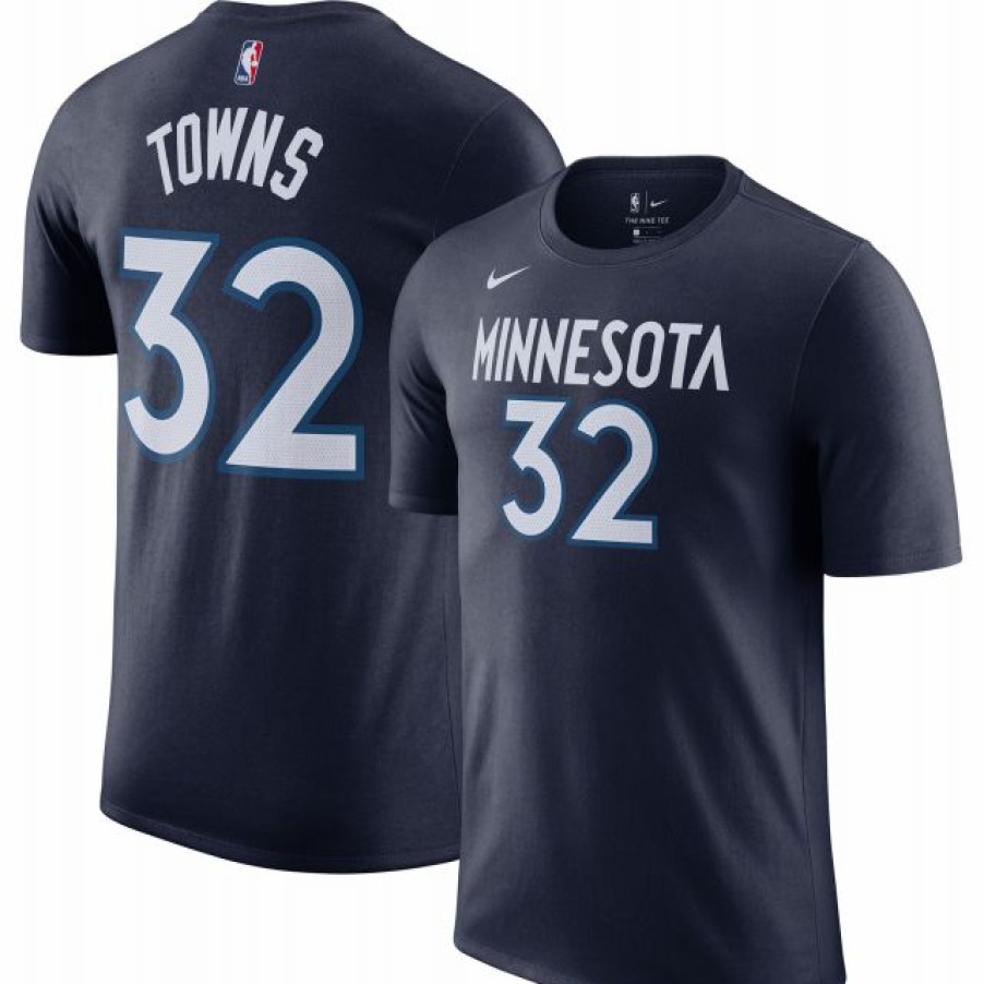 * Fitness Tops | Nike Men'S Minnesota Timberwolves Karl-Anthony Towns #32 T-Shirt