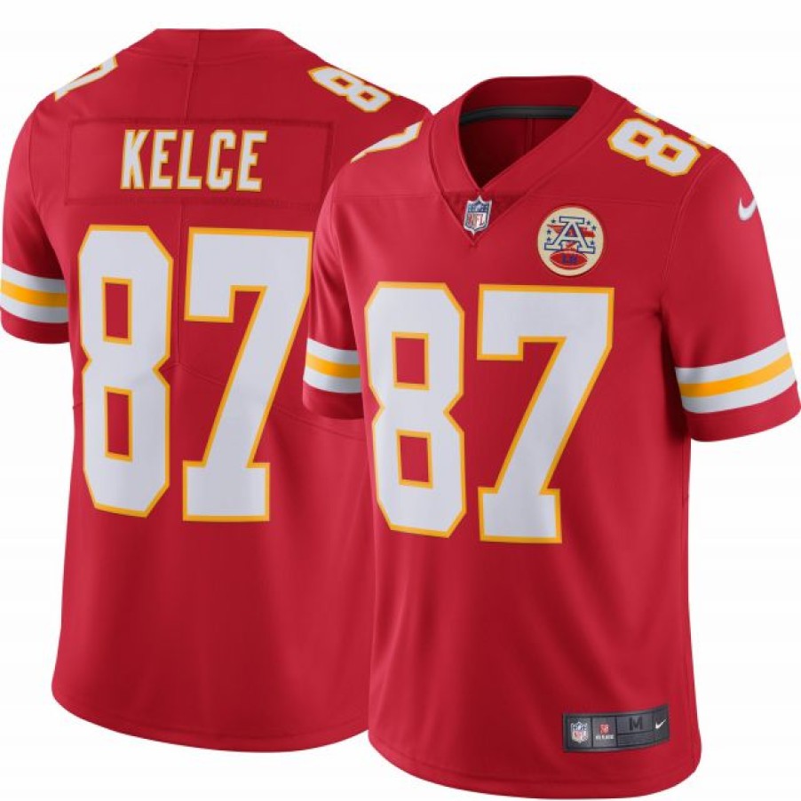 * Fitness Tops | Nike Men'S Kansas City Chiefs Travis Kelce #87 Red Limited Jersey