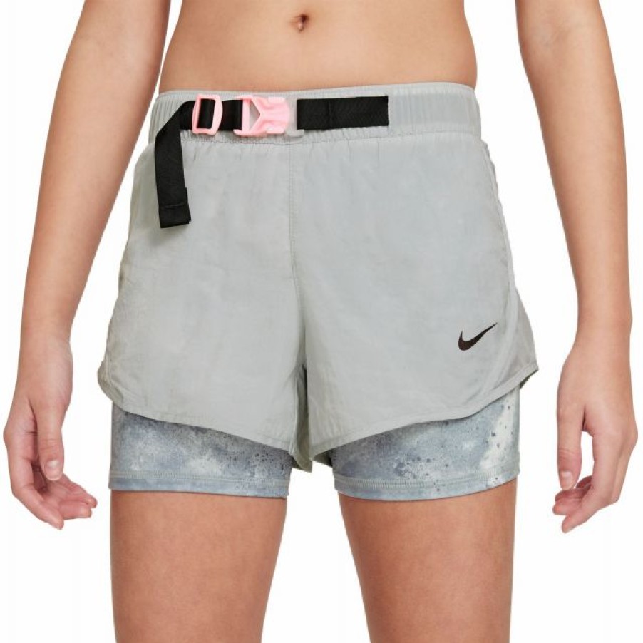 * Shorts | Nike Girls' Tempo Tie-Dye 2-In-1 Running Shorts