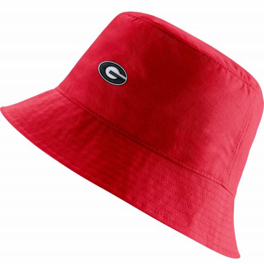 * Headwear | Nike Men'S Georgia Bulldogs Red Bucket Hat