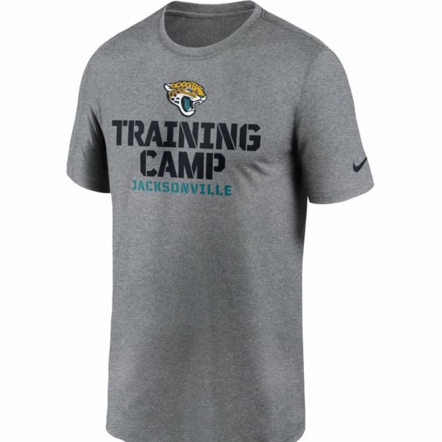 * Fitness Tops | Nike Men'S Jacksonville Jaguars Training Camp Legend Grey T-Shirt