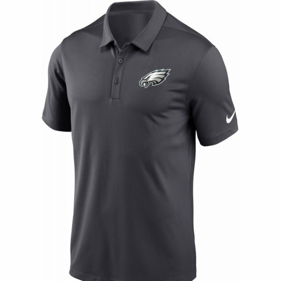 * Fitness Tops | Nike Men'S Philadelphia Eagles Franchise Anthracite Polo