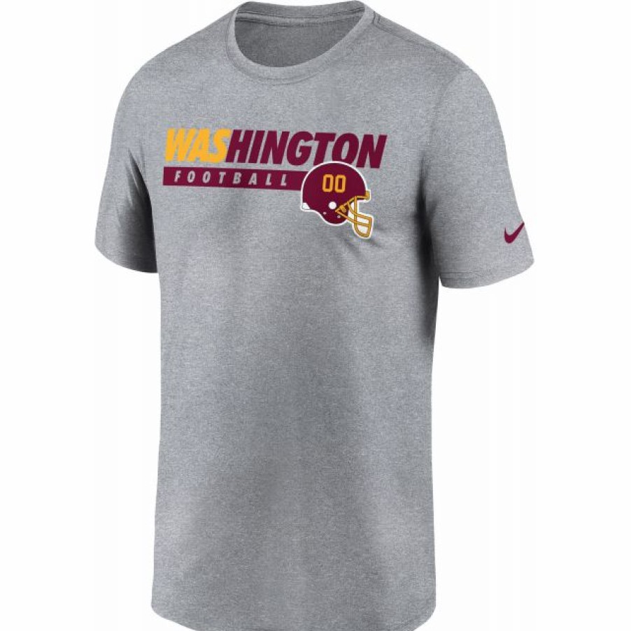 * Fitness Tops | Nike Men'S Washington Football Team Club Wordmark Legend Grey T-Shirt