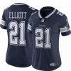 * Fitness Tops | Nike Women'S Dallas Cowboys Ezekiel Elliott #21 Navy Limited Jersey