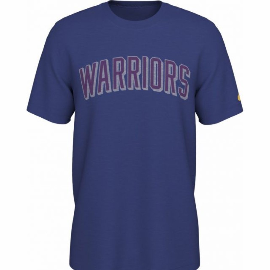 * Fitness Tops | Nike Men'S Golden State Warriors Blue Logo T-Shirt