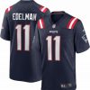 * Fitness Tops | Nike Men'S New England Patriots Julian Edelman #11 Navy Game Jersey