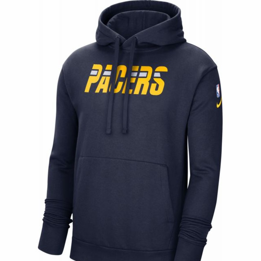 * Fitness Tops | Nike Men'S 2021-22 City Edition Indiana Pacers Blue Essential Pullover Hoodie