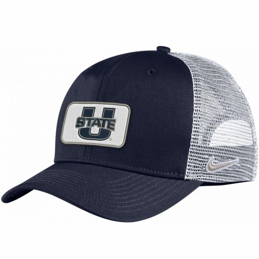 * Headwear | Nike Men'S Utah State Aggies Blue Classic99 Trucker Hat