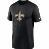 * Fitness Tops | Nike Men'S New Orleans Saints Legend Logo Black T-Shirt